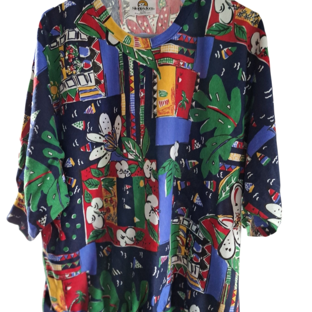 Colorful Patterned Women's Top